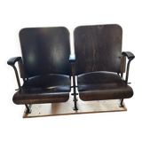 Two-seater folding seat