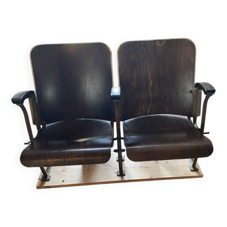 Two-seater folding seat