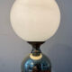 Vintage lamp in brass and opaline 70s