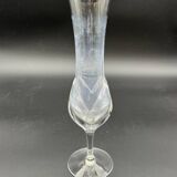 Vase signé Daum France – cristal clair