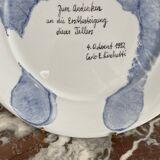 Figgjo dish, model designed by carlo linchetti, swiss artist, scandinavian design, feet decor