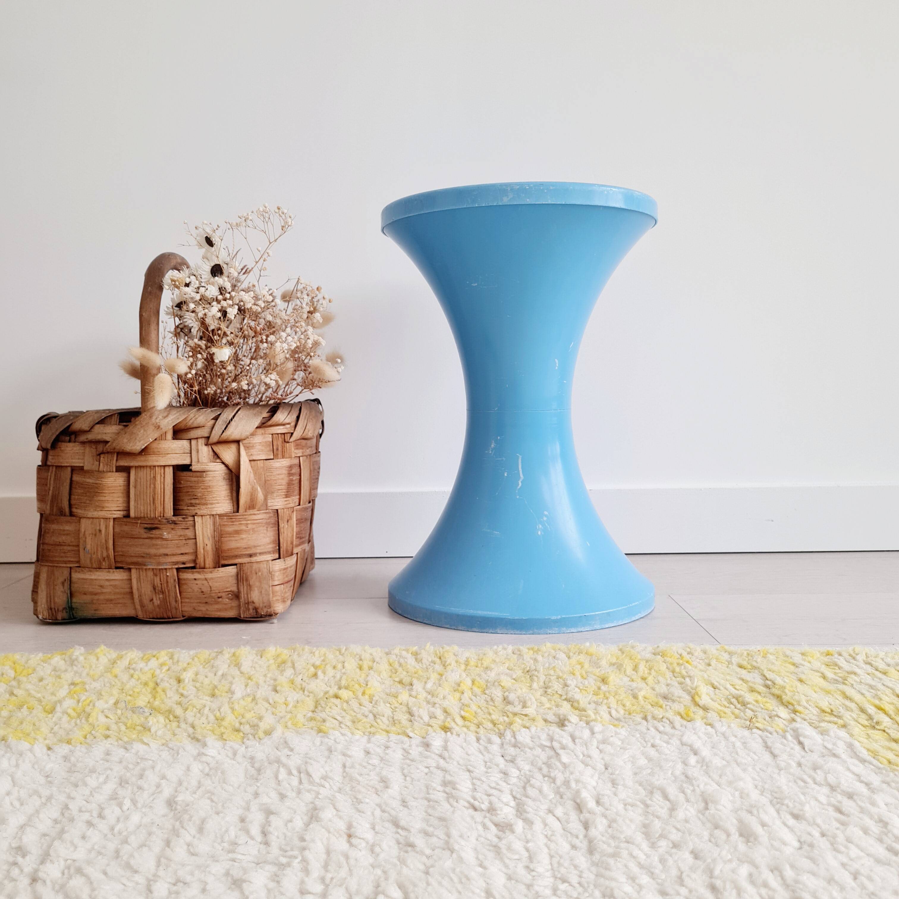 Blue Tam Tam stool by Stamp