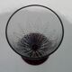 Verres à porto vin cuit apéritif décor de feuille & socle violine