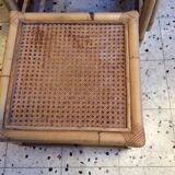 Table gigogne en rotin
