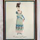 Lot 2 anciens tableaux mode Empire vintage