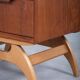 Teak Bedside Tables with Oak Frame, Denmark, 1960s, Set of 2