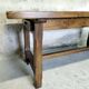 Solid wood farmhouse table
