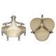 Silver-plated sculpted "Tete a Tete" canapé conversation, antique 19th century.