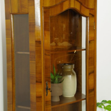 Vintage walnut wood showcase