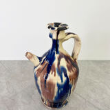 Carafe à l’huile multicolore vintage