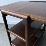 Desserte extensible ou table d'appoint Art Déco vintage des années 1930