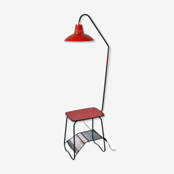 Lampadaire liseuse porte revues 1970