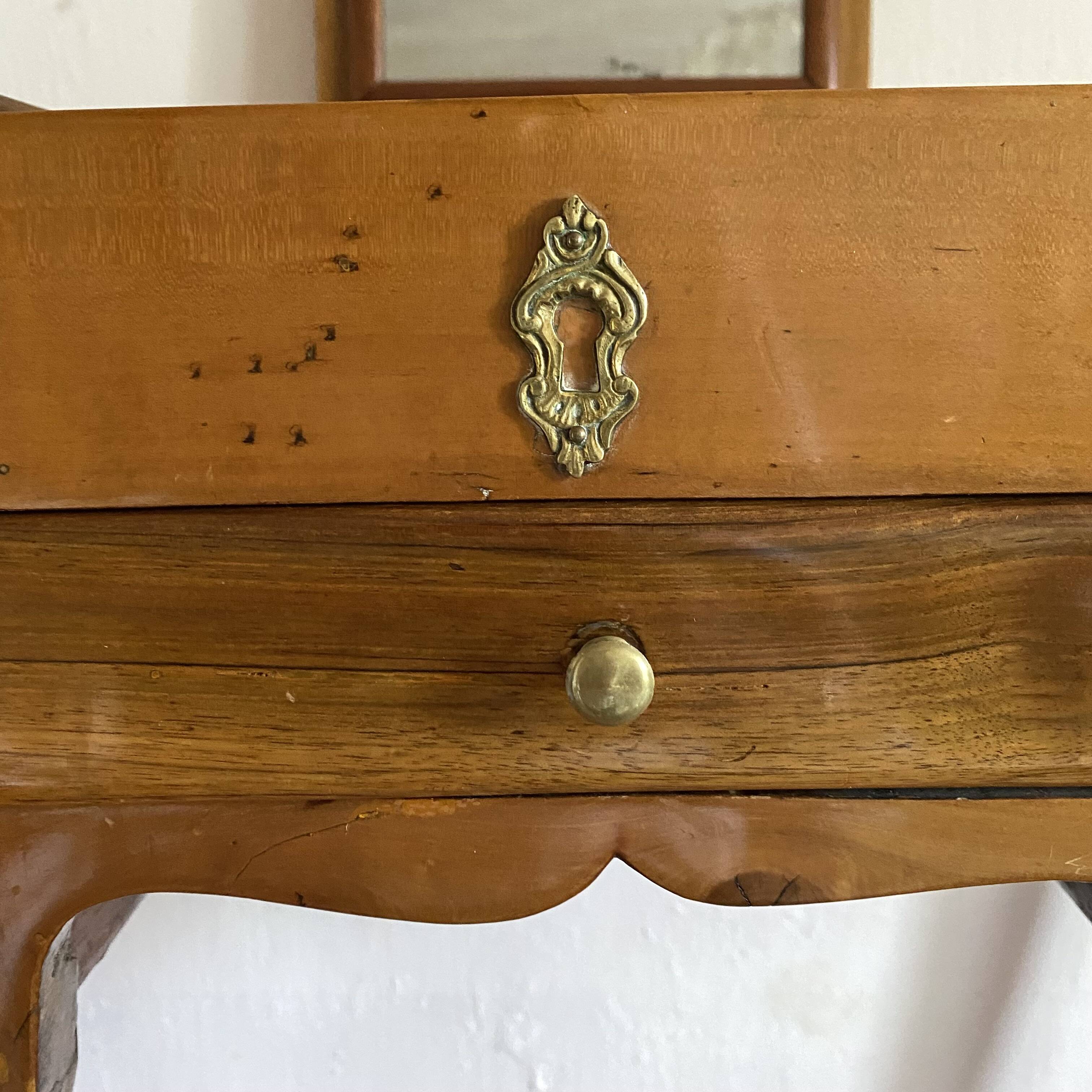 Louis xv style fruit wood dressing table