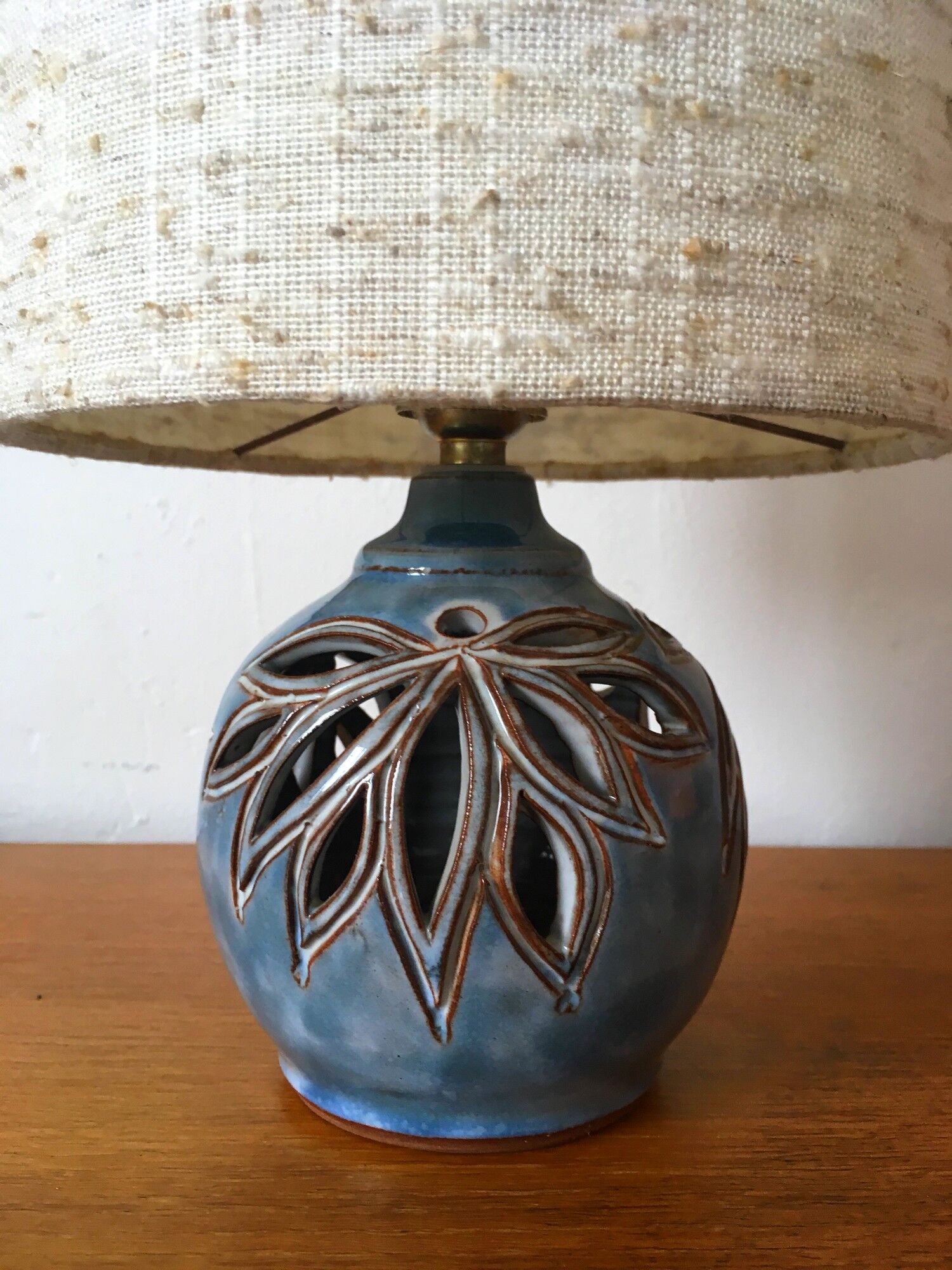Vintage ceramic lamp by YC Millau