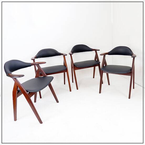 "Cow Horn" Chairs by Tijsseling Meubelfabriek, Netherlands 1960 - sold individually - 4 available