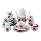 Winterling Bavaria tableware for 6 persons, coffee set, retro kitchen, 70's