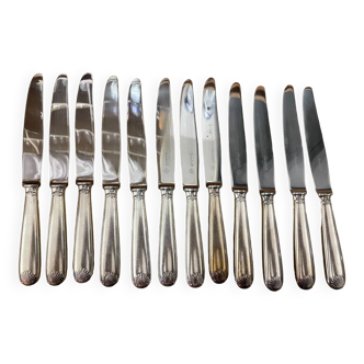 Christofle 12 Dessert Cheese Dessert Knives Silver Metal