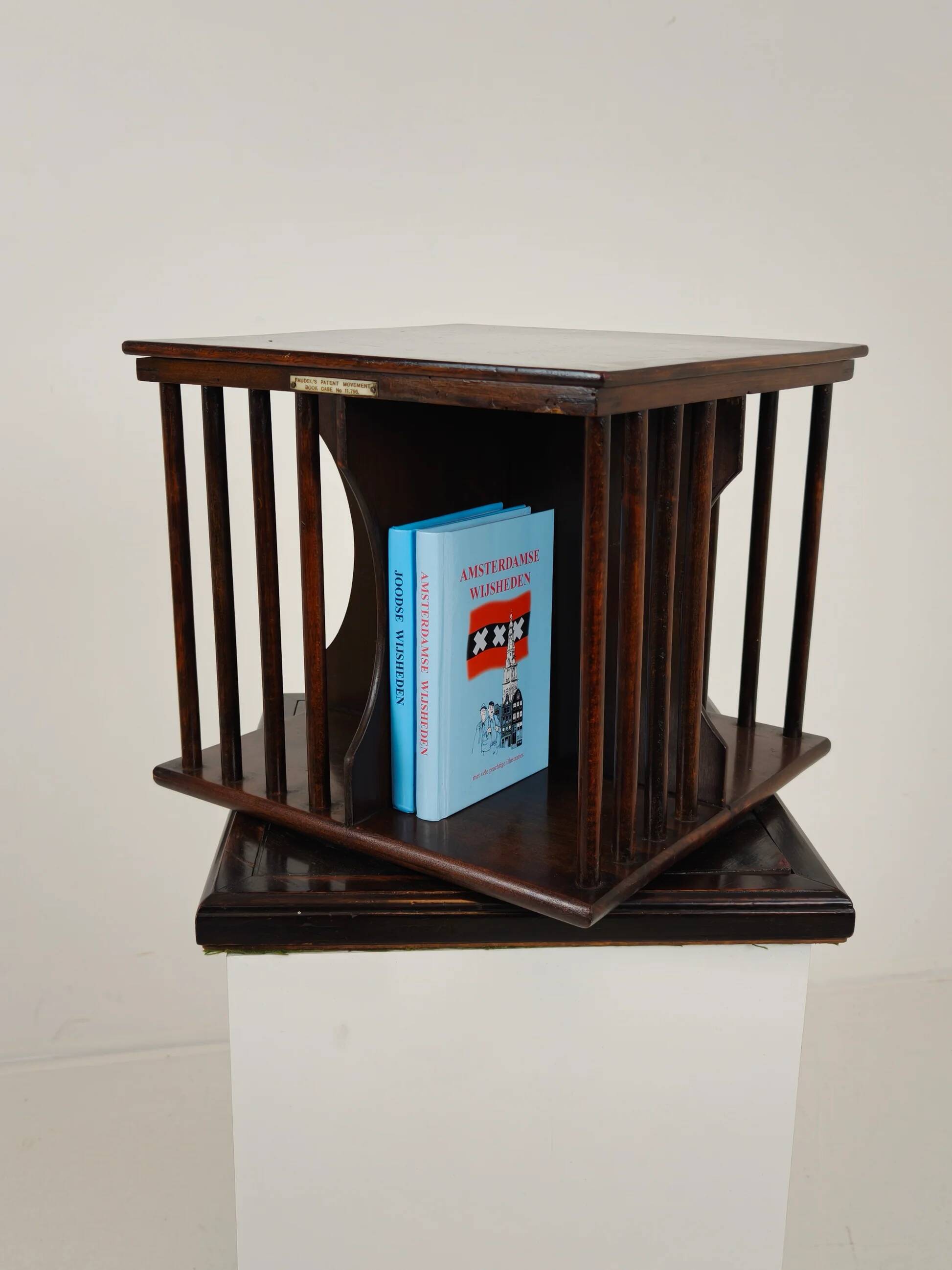 Miniature antique bookcase/bookmill circa 1900