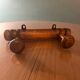Old wooden coat rack with 2 hooks