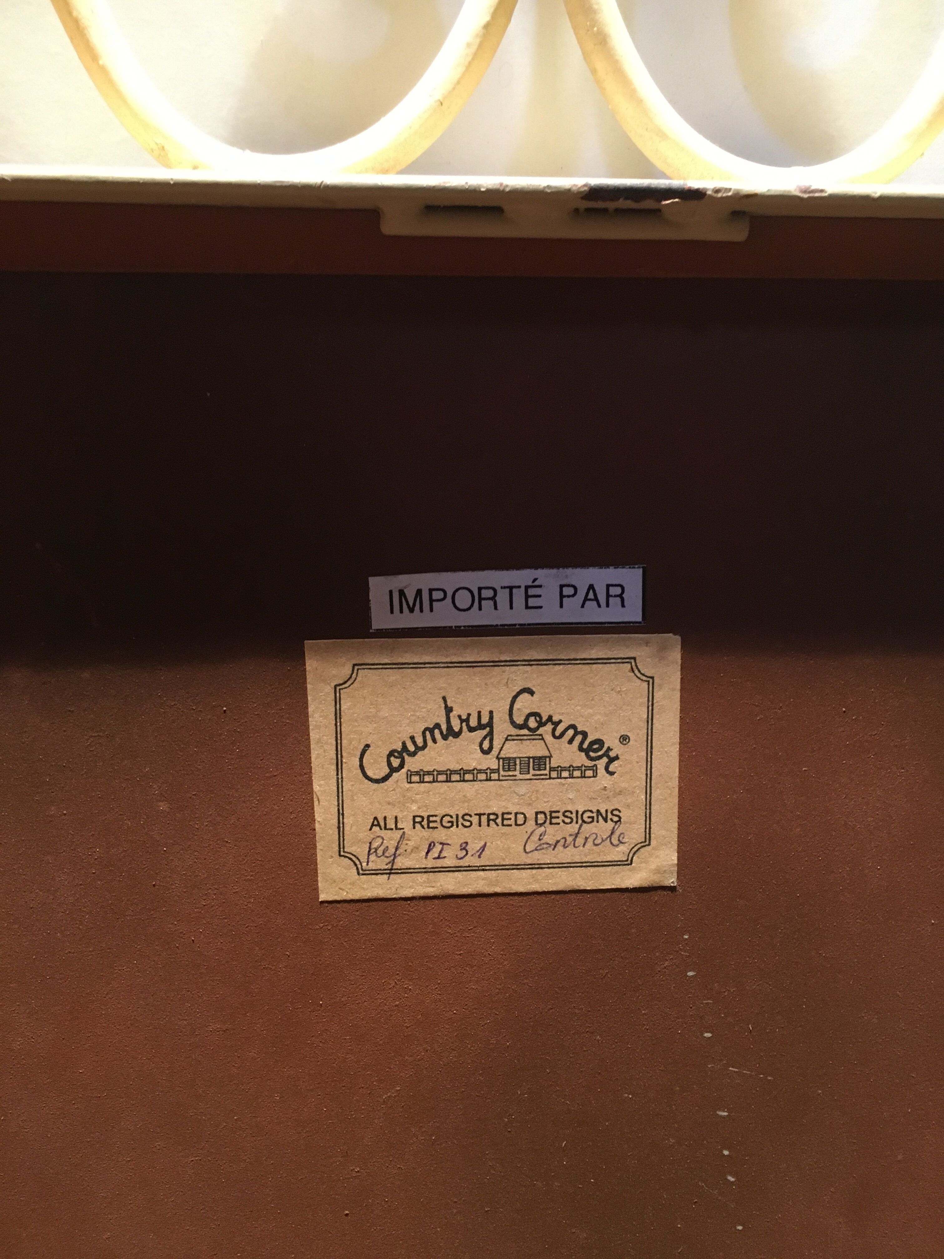 Wrought iron mirror "Country corner" 81x42cm