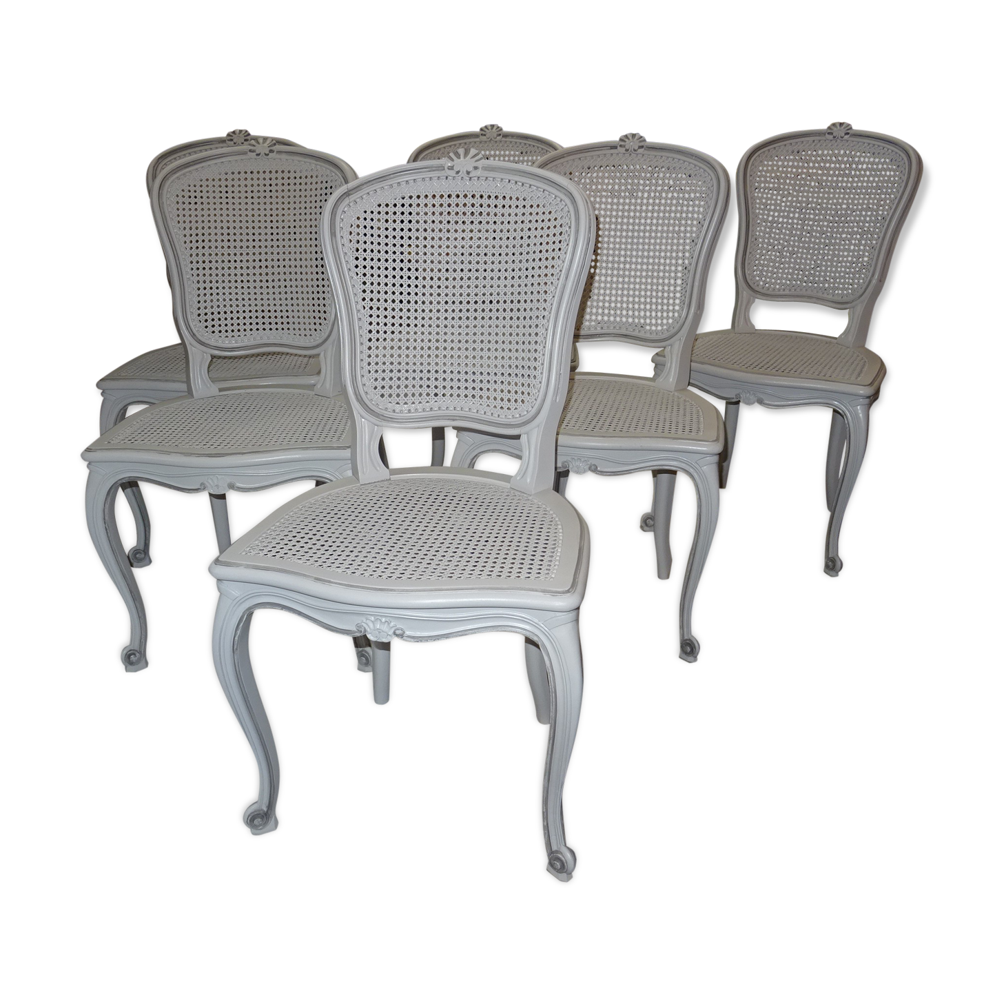 6 chairs Louis XV