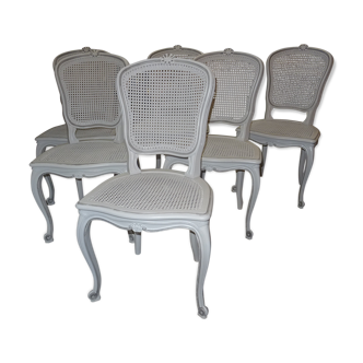 6 chairs Louis XV