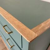 Vintage dresser, celadon green