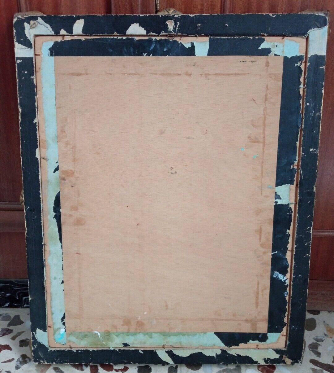 Peinture à l'huile sur toile par AD, 20e siècle
