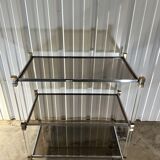 Mid-century shelf in Plexiglas and chrome