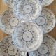 8 flat plates model Copenhagen Boch Frères La Louvière