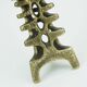 Outstanding 1960s 70s mid century brutalist brass candleholder for one big candle