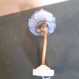 Opaline wall light in blue flower shape