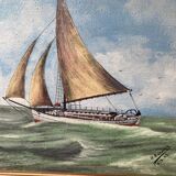 Sailboat signed H.Parnuit and dated 1955