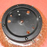 Moulded glass wall sconce