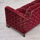 1950s, Danish 3-seater sofa, furniture velour, oak wood.