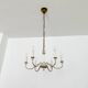 Brass Chandelier by Vereinigte Werkstätten München