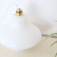 Opaline suspension with serrated edge, vintage