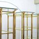 Ramiro Tarazona 24 Carat Goldplated Display Cabinet w. Glass Shelves 1980s