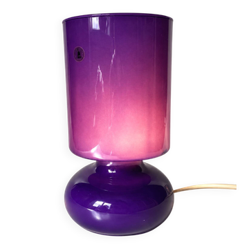 Lampe vintage IKEA lykta en verre violet
