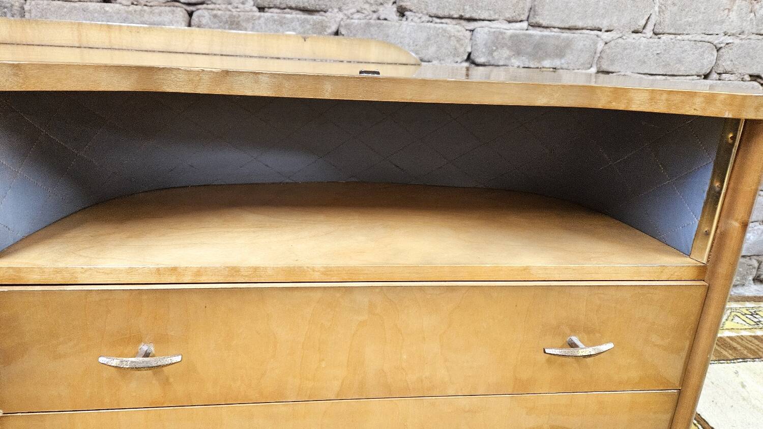 Petite enfilade bois blond vintage
