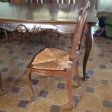 Table de salle à manger avec 6 chaises en noyer