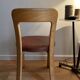 Chaise Bruno Rey en bois et cuir