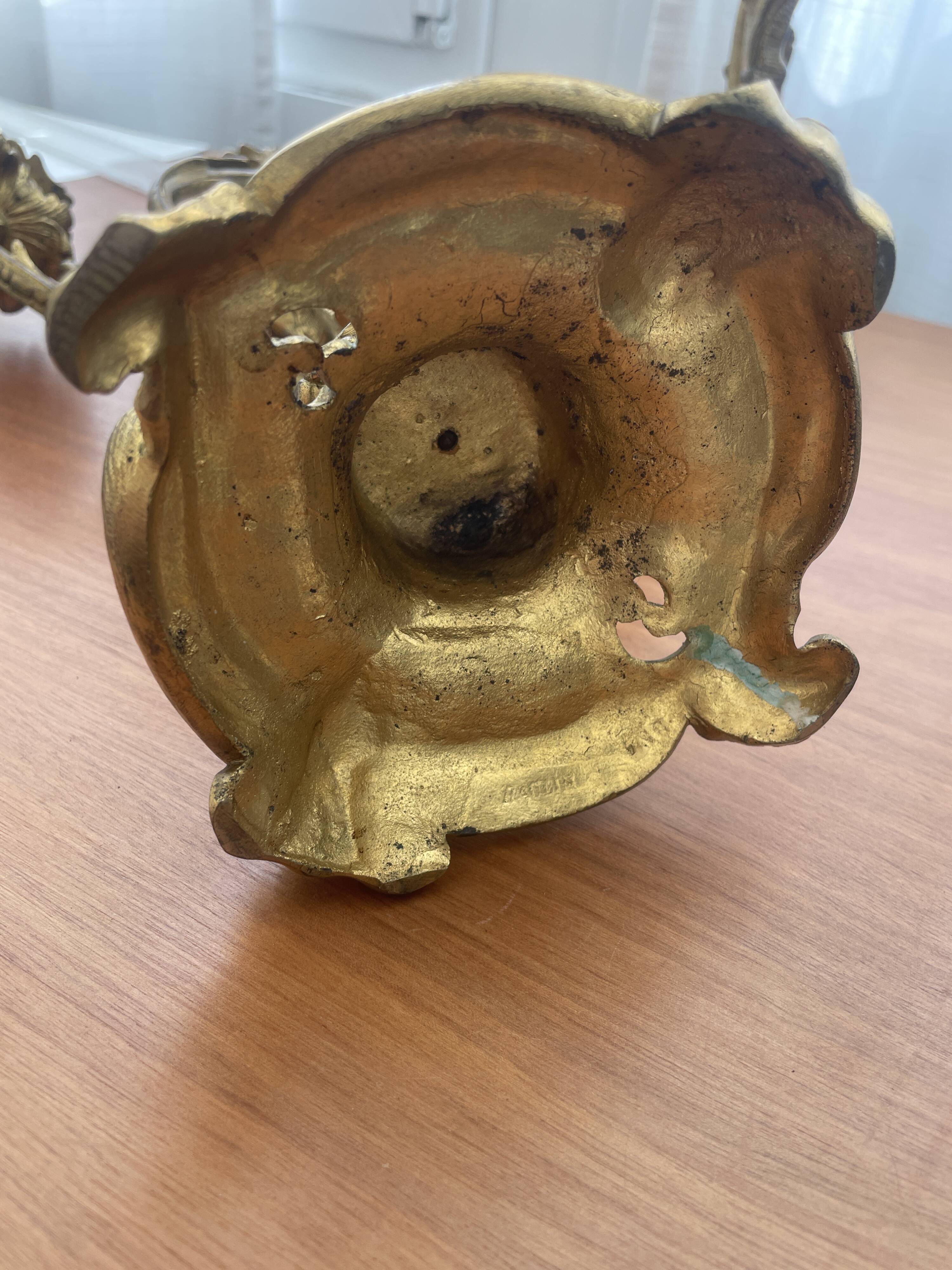 Two magnificent bronze candelabra