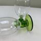 4 verres vintage vert
