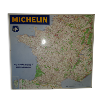 Carte michelin metallique murale edition 1963