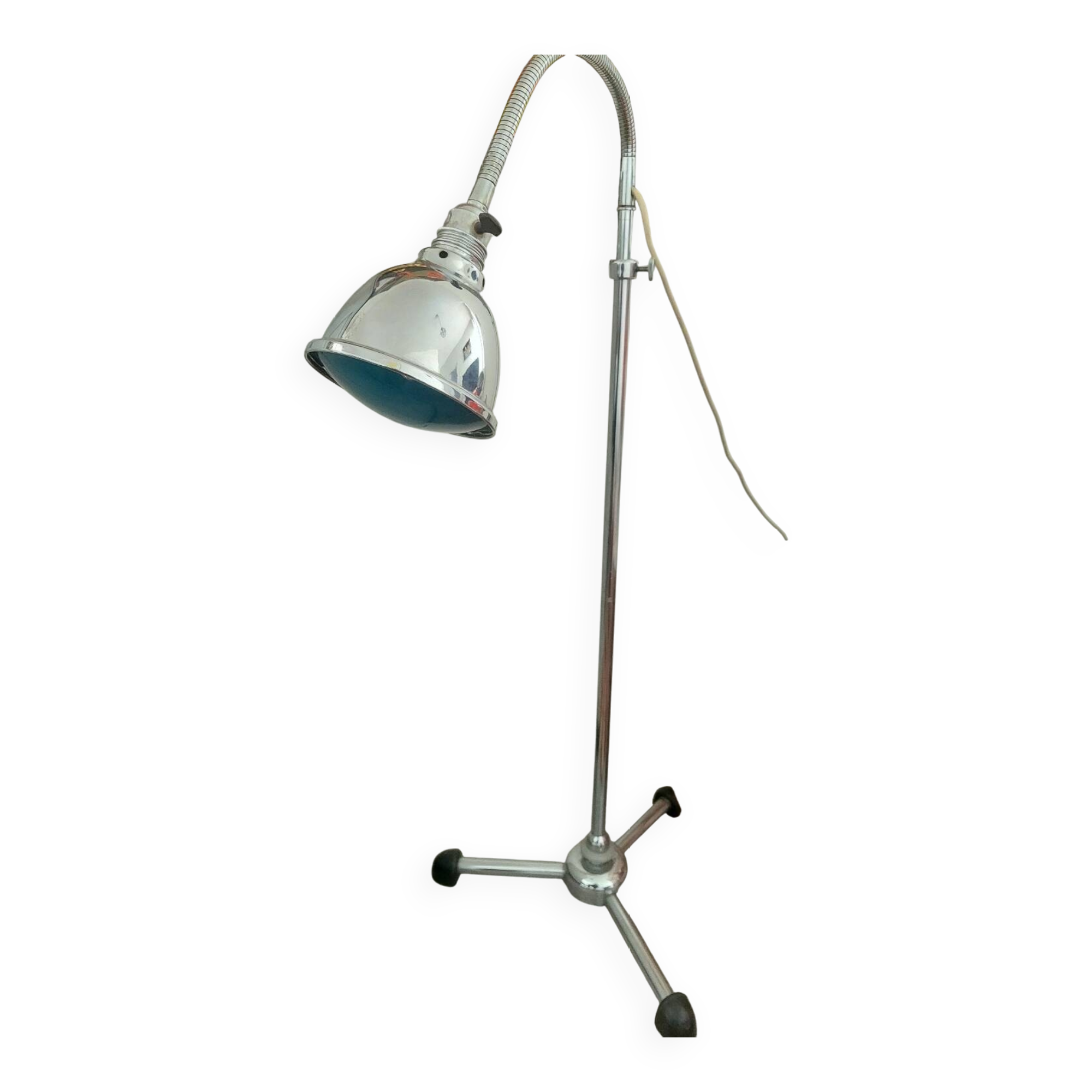 1950s telescopic gooseneck floor lamp