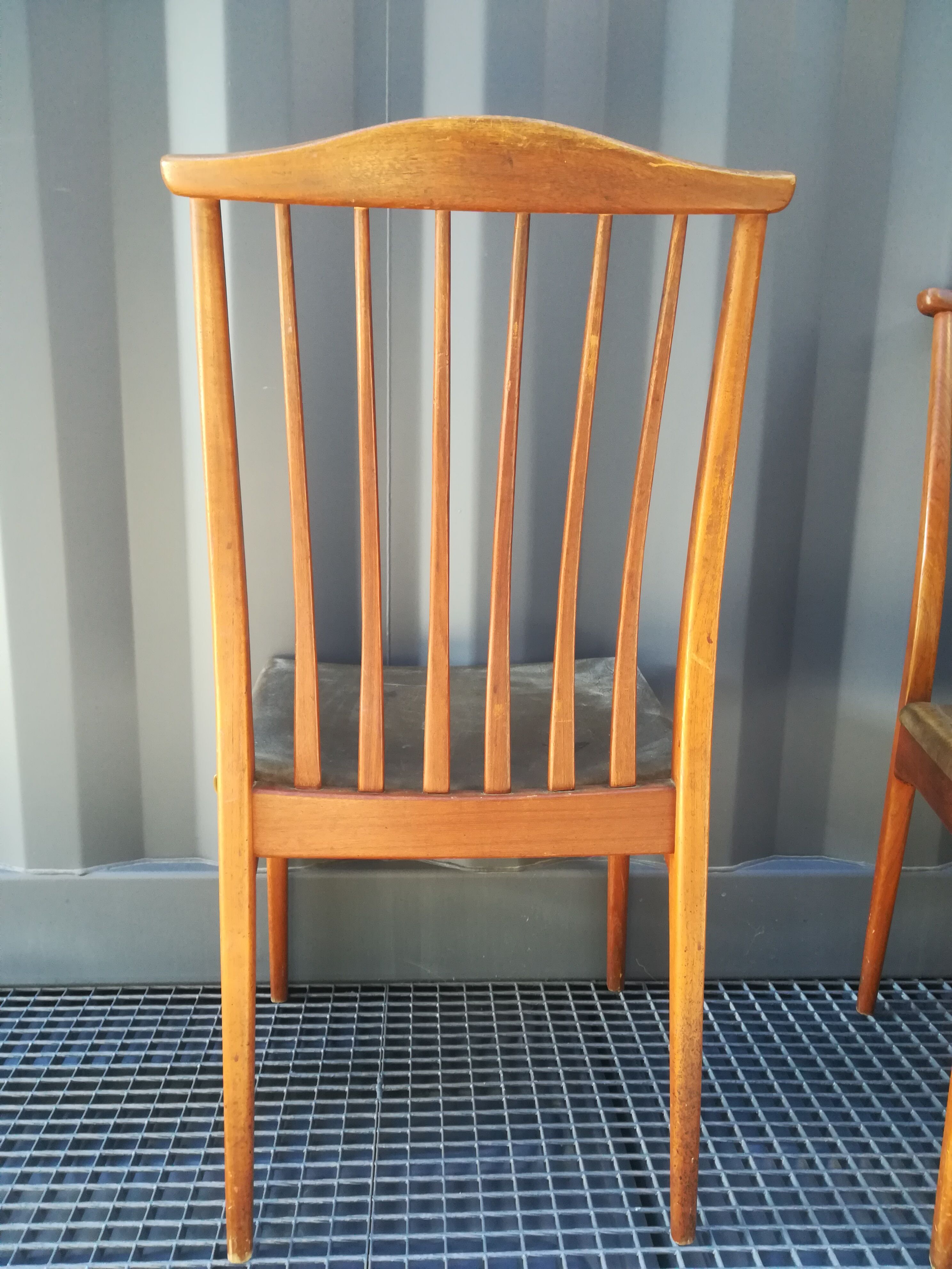 4 Scandinavian teak chairs