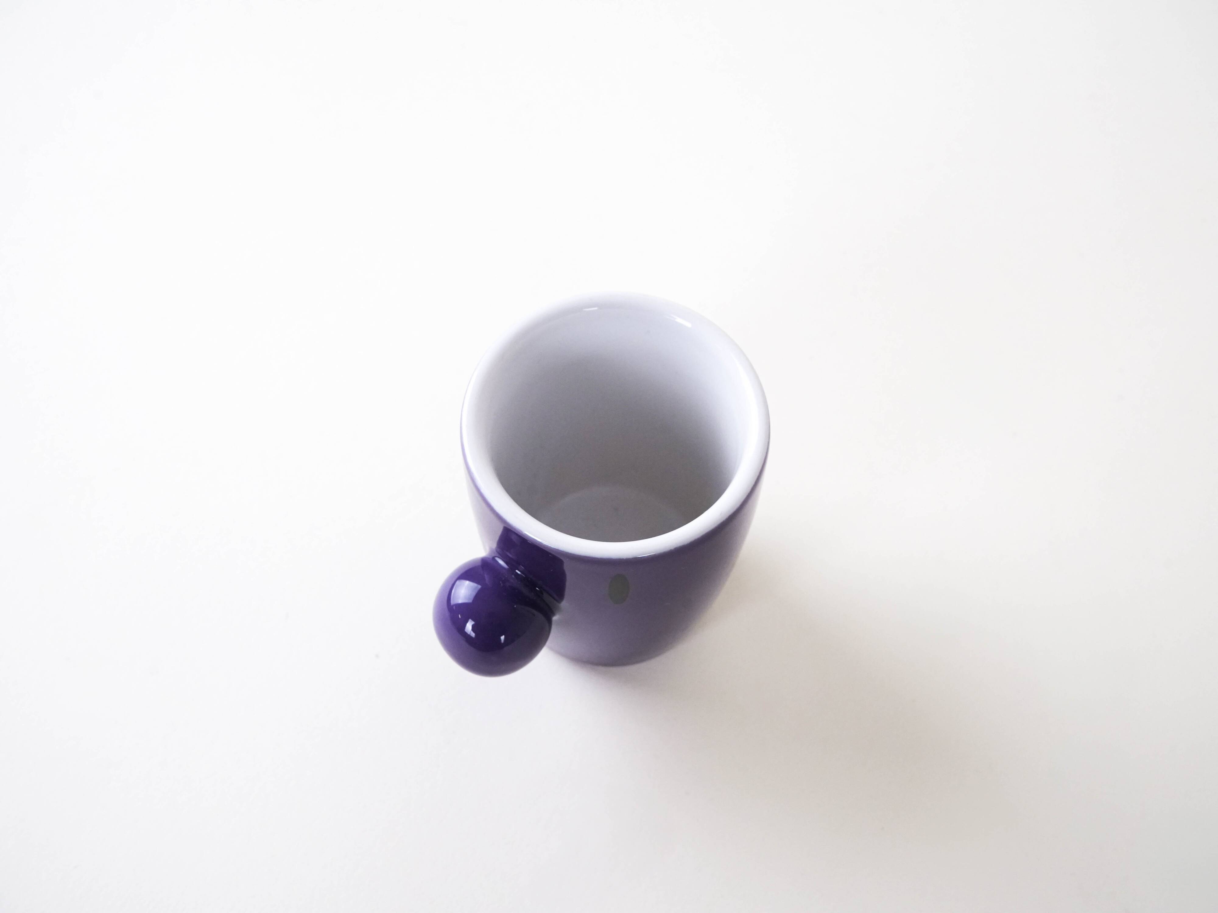 Mug en porcelaine violette, design danois, années 1970, fabriqué par HOPTIMIST