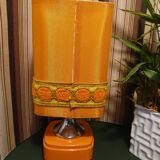 Orange bedside lamp year 70