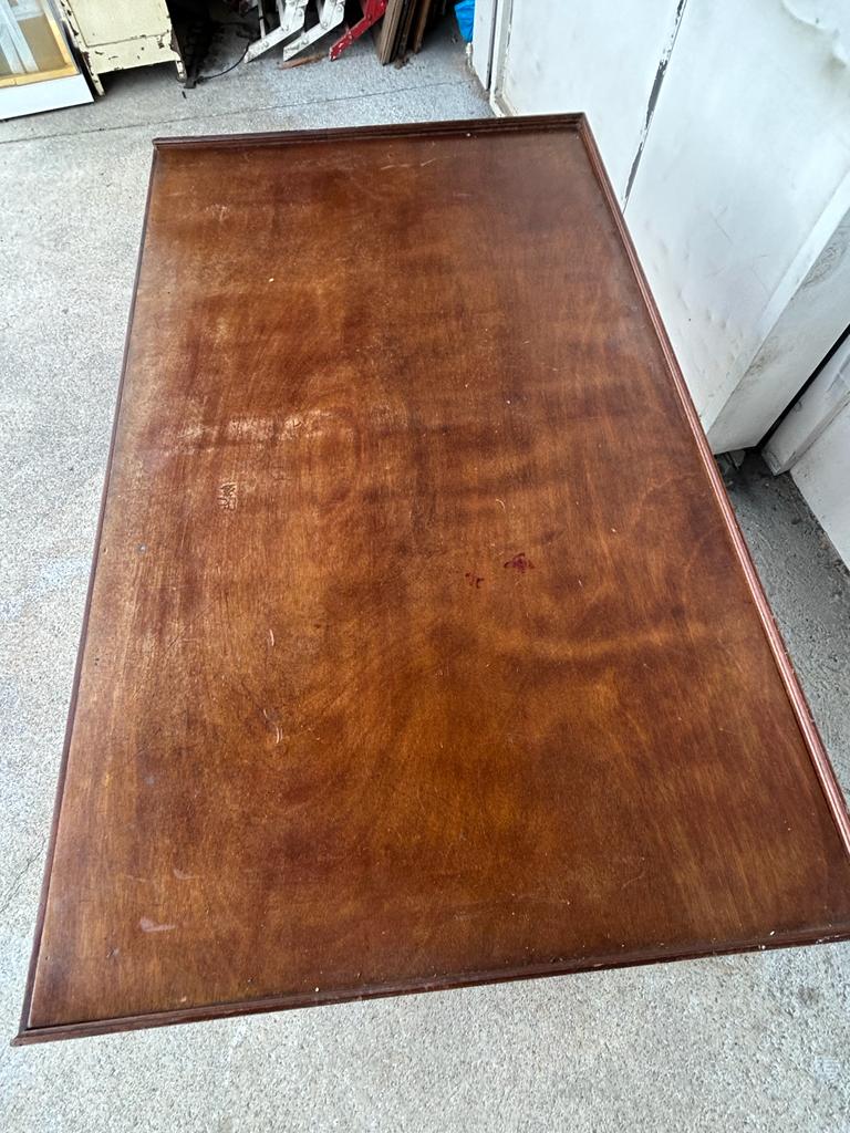 Empire style mahogany rack system library table from 20th century period